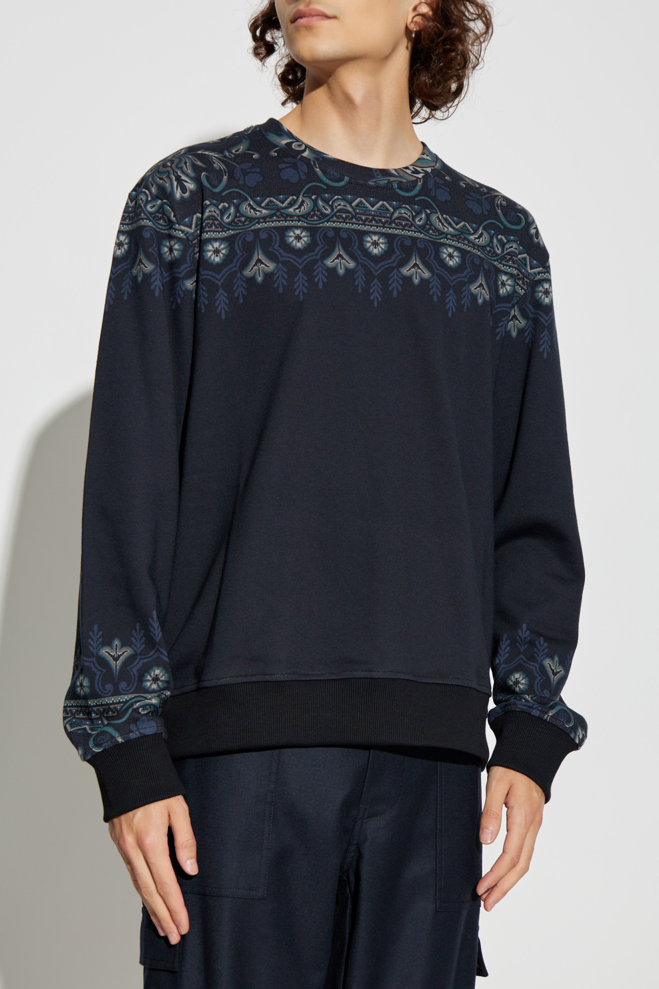 スウェット・トレーナー ETRO MRKF0067AL257 Sweatshirts Sweaters Blue ブルー（青）系 ETRO(エトロ) スウェット・トレーナー(メンズ